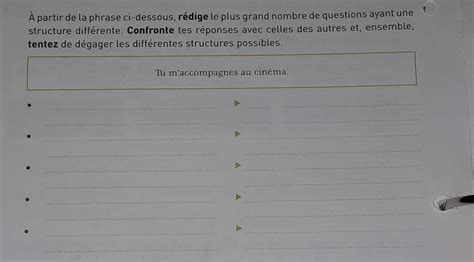 Bonjour J Ai Un Devoir En Fran Ais Pour Demain Pouvez Vous M Aider