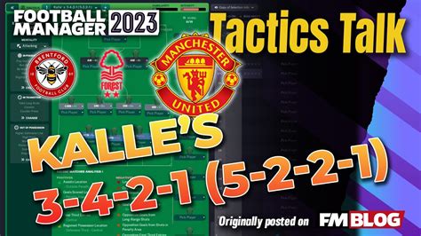 Kalle S 3 4 2 1 5 2 2 1 Tactics Talk Football Manager 2023 YouTube