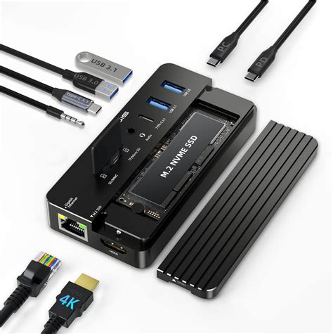 Amazon Orico Usb C Hub With M Ssd Enclosure In Usb C