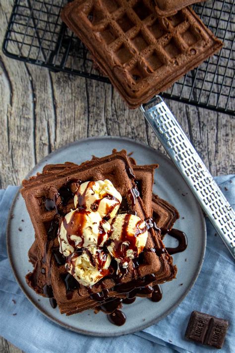 Brownie Waffles A Dessert Recipe Kylee Cooks