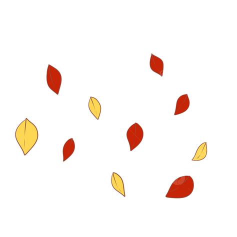 Hand Drawn Leaves Png Picture Cartoon Hand Drawn Colorful Leaves