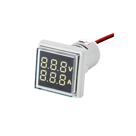 Mini Square Digital Voltmeter Ammeter AD22 VA S Nvolt