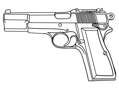 Rifle Coloring Pages