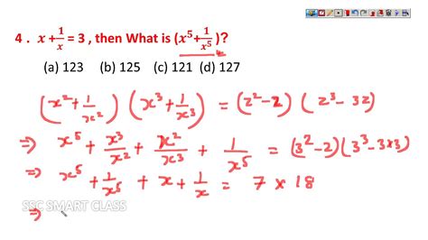 Algebra For Ssc Cgl Chsl Mts And All Other Competitive Exams Part 1