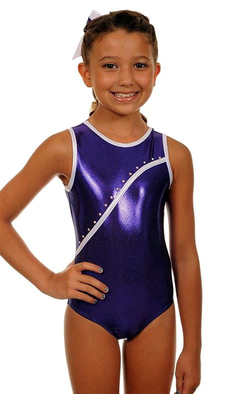 Little Girls Leotard Bree Purple Rhinestone Child Ck11cl92nbt