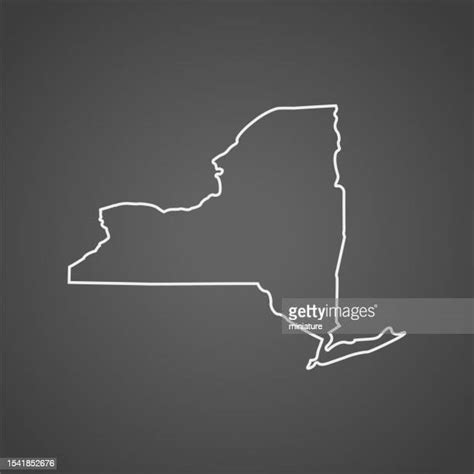 New York State Outline Map Photos and Premium High Res Pictures - Getty Images