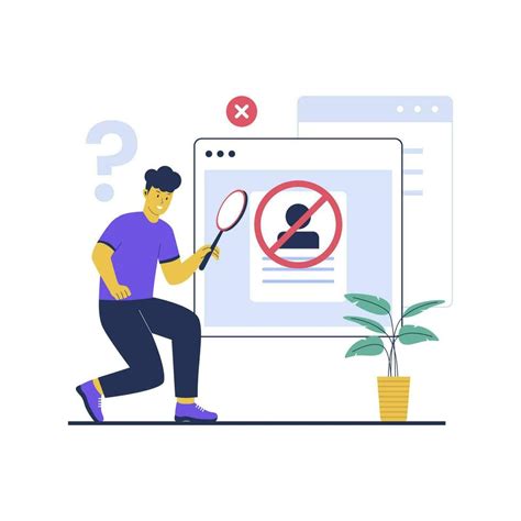 Flat Design Of No User Found 27390993 Vector Art At Vecteezy