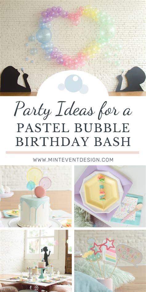 Bubble Themed Birthday Party Ideas — Mint Event Design