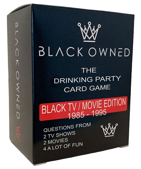 Buy Black Owned Adult Party Drinking Black People Trivia Card Game African American 80s