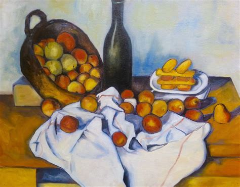 A mom with brushes: The basket of apples, Cezanne