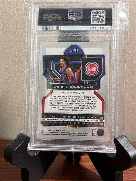 2021 Prizm CADE CUNNINGHAM RC Rookie Card 282 PSA 10 GEM MINT DETROIT