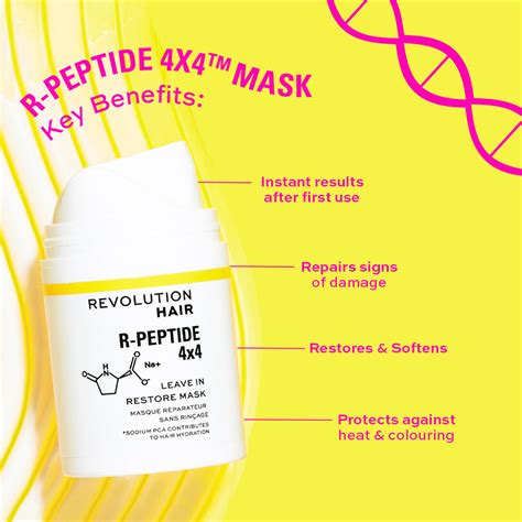 Revolution Haircare R Peptide 4x4 Leave In Repair Mask Revolution Beauty