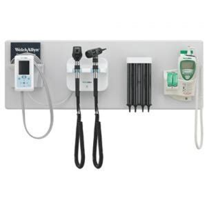 Welch Allyn Green Series Wall Diagnostic Set With F O Otoscope And