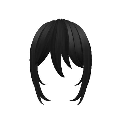 Mysterious Messy Anime Bangs Black S Code Price RblxTrade