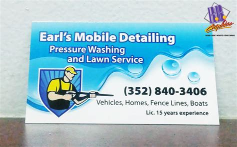 Earl’s Mobile Detailing Business Cards | BB Graphics & The Wrap Pros