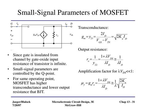 Ppt Chapter Small Signal Modeling And Linear Amplification