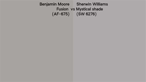 Benjamin Moore Fusion Af Vs Sherwin Williams Mystical Shade Sw