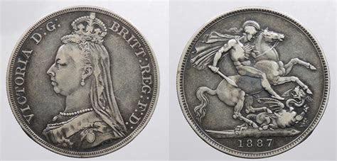 GREAT BRITAIN: 1887 Victoria Crown | European Coins