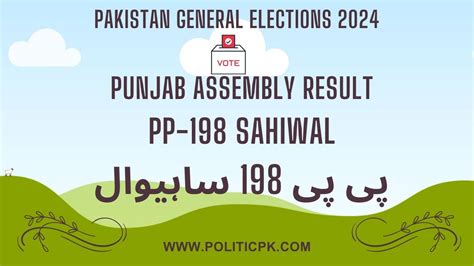 Pp Sahiwal Final Result Winner Candidate