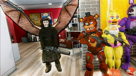 Animatronics Vs Scary Jeepers Creepers Gta 5 Mods Fnaf Redhatter