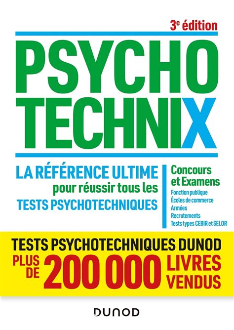 PsychotechniX La référence ultime pour réussir tous les tests