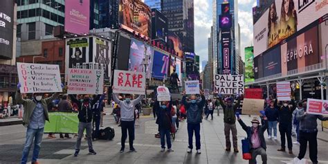 Hathras Case: NRIs Stage Protest at Times Square Demanding Justice ...