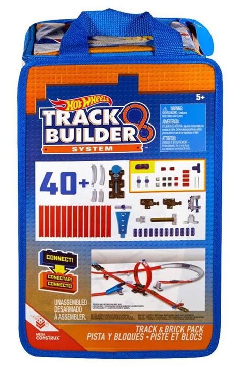 Mattel Hot Wheels Track Builder Track And Brick Pack Playset Bloques