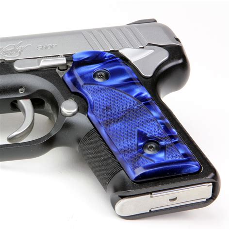 Sig Sauer P238 Kirinite® Blue Pearl Grips Surface Smooth Safety Single