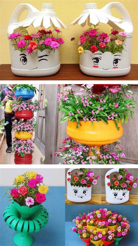 Top 6 AWESOME IDEAS Recycle plastic bottle into a beautiful flower pots ...