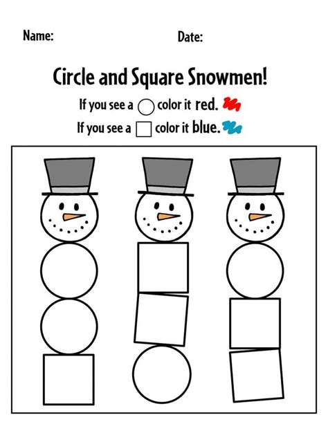 FREE January Worksheets for Preschool ⋆ The Hollydog Blog - Worksheets Library