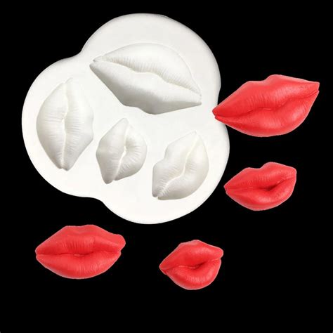 1pcs Sexy Lips Silicone Mold Fondant Mould Cake Decorating Tools Chocolate Molds Kitchen Gadgets