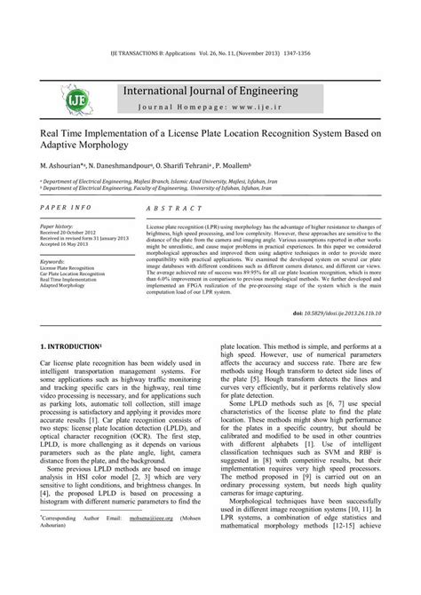 Pdf International Journal Of Engineering Block Diagram For The