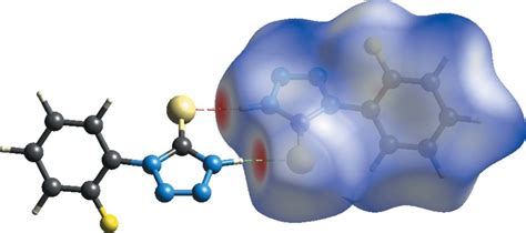 A View Of The Three Dimensional Hirshfeld Surface For The Title