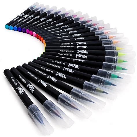 Watercolor Brush Pens Set 25pcs Water Paint Markers