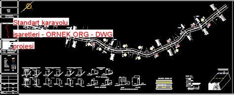 Standart Karayolu I Aretleri Dwg Projesi Autocad Projeler