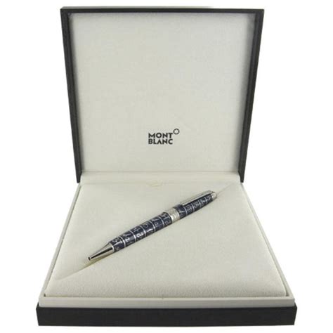 Montblanc Meisterst Ck Unicef Solitaire Blue Midsize Ballpoint Pen