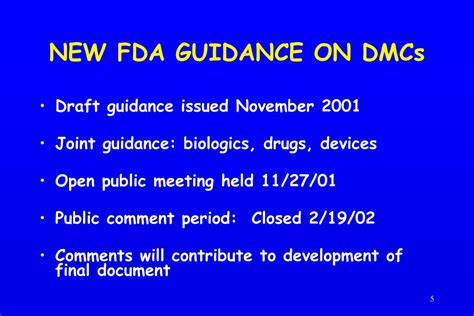 Ppt Fda Draft Guidance On Clinical Trial Data Montoring Committees