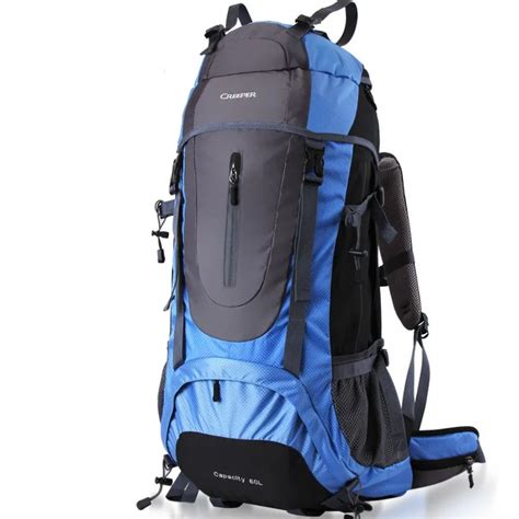 Outdoor bag metal frame Climbing Rucksack 60L Mountaineering Backpacks ...