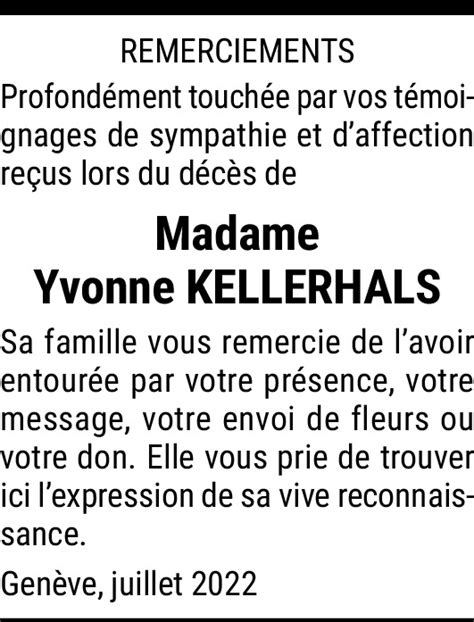 Yvonne Kellerhals Hommages