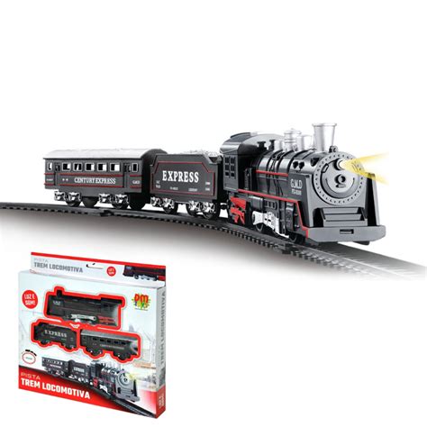 Pista Trem 67 5cm Locomotiva Ferrorama Trenzinho Elétrico Infantil