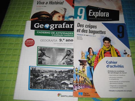 Vários manuais e cadernos de atividades 9º ano Charneca De Caparica E