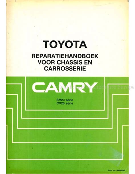 Toyota Camry Chassis Body Workshop Manual Dutch