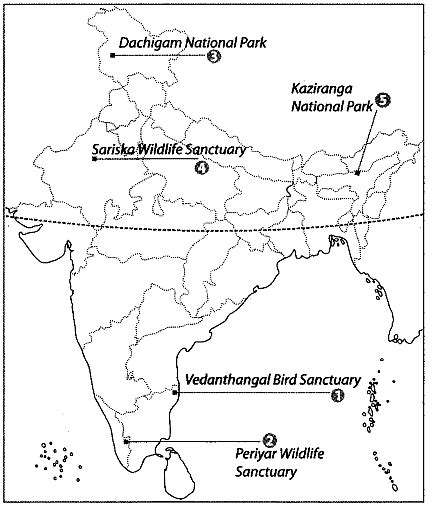 Class 9 Geography Chapter 1 Map Based Question Answers Contemporary India I