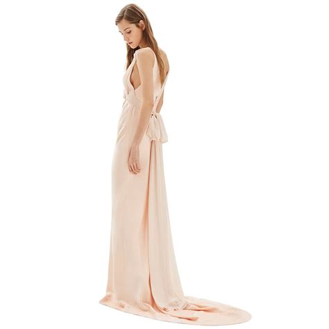 Topshop Bride Floral Appliqué Sheath Gown Nude 10 eBay