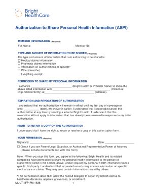 Fillable Online Permission To Share Information Psi Form Fax Email