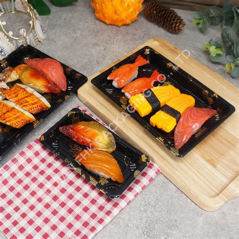 Factory Direct Plastic Food Plates Disposable Plastic Sushi Tray