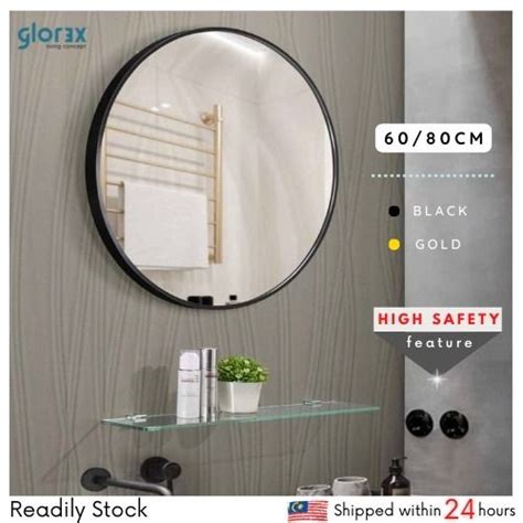 GLOREX DIA60 80cm Bathroom Mirror Aluminium Mirror Dressing Mirror