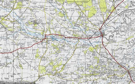 Historic Ordnance Survey Map Of East Stoke 1945