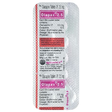 Olapax 25mg Tablet 10s Price Uses Side Effects Netmeds