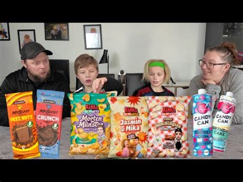 Kims Chips Battle Taste Test Mr Beast Chokolade Og Flydende Kage